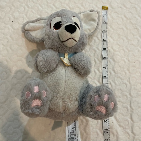 Disney Park Lady and The Tramp Baby Tramp Puppy Dog Stuffed Plush No Blanket - Picture 3 of 11